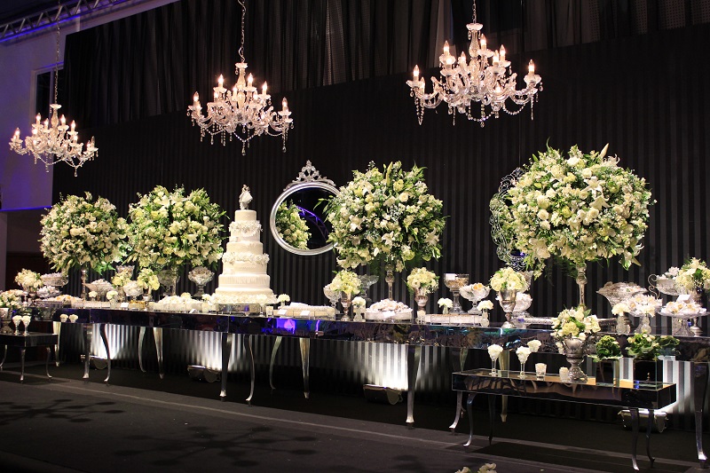 Decoração de Casamento Verde e Branca