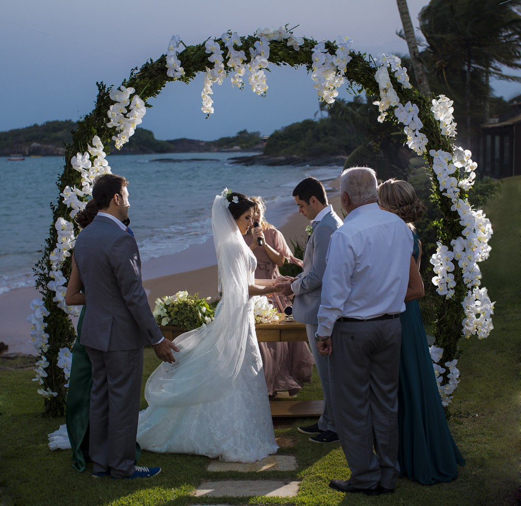 Casamento ao ar livre em Guarapari