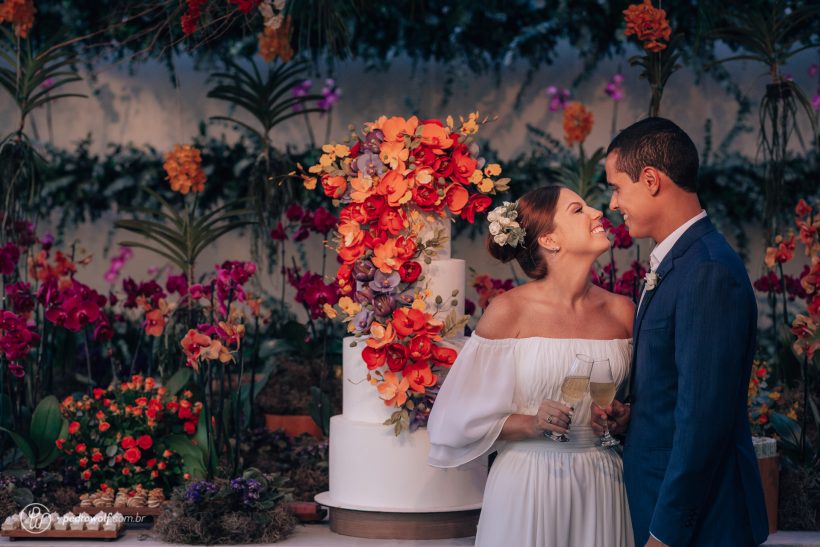 Casamento ao entardecer: Larissa e Leonardo