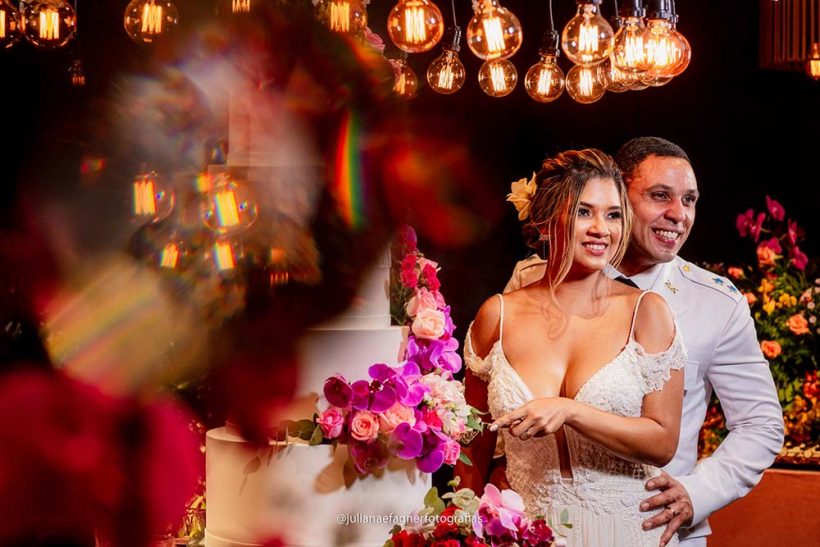 Casamento ao entardecer: Larissa e Leonardo